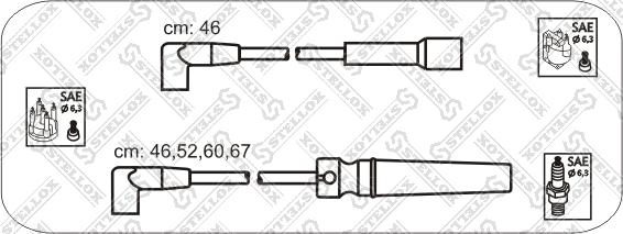 Stellox 10-30043-SX - Комплект запалителеи кабели vvparts.bg