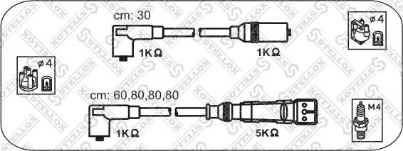 Stellox 10-31309-SX - Комплект запалителеи кабели vvparts.bg