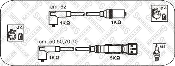 Stellox 10-38455-SX - Комплект запалителеи кабели vvparts.bg