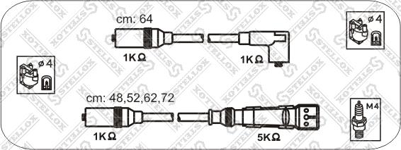 Stellox 10-38083-SX - Комплект запалителеи кабели vvparts.bg