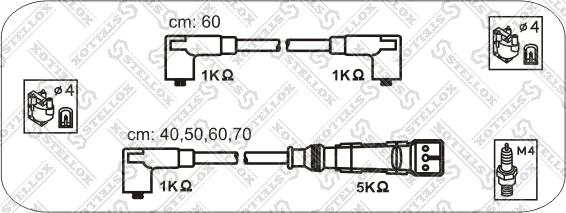 Stellox 10-38338-SX - Комплект запалителеи кабели vvparts.bg