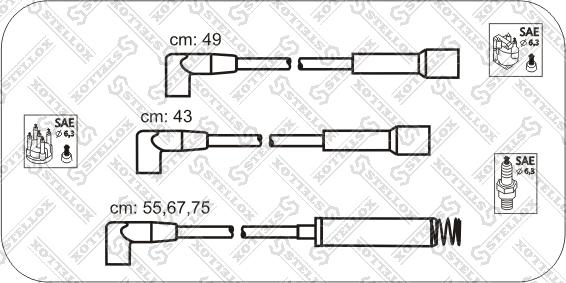 Stellox 10-32311-SX - Комплект запалителеи кабели vvparts.bg