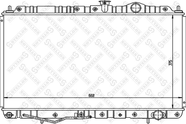 Stellox 10-25954-SX - Радиатор, охлаждане на двигателя vvparts.bg