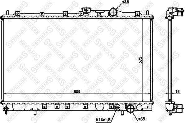 Stellox 10-25950-SX - Радиатор, охлаждане на двигателя vvparts.bg