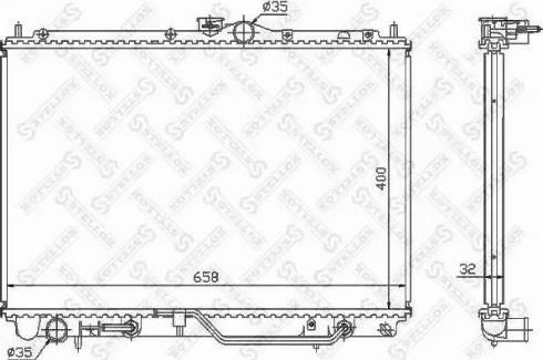 Stellox 10-25958-SX - Радиатор, охлаждане на двигателя vvparts.bg