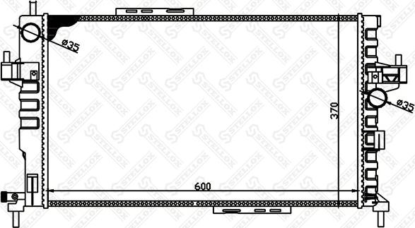 Stellox 10-25967-SX - Радиатор, охлаждане на двигателя vvparts.bg