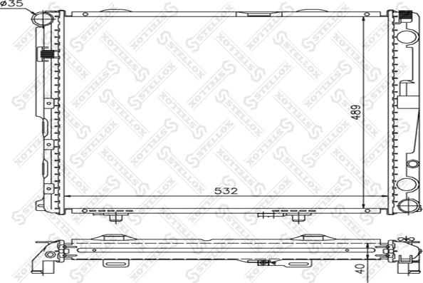 Stellox 10-25905-SX - Радиатор, охлаждане на двигателя vvparts.bg