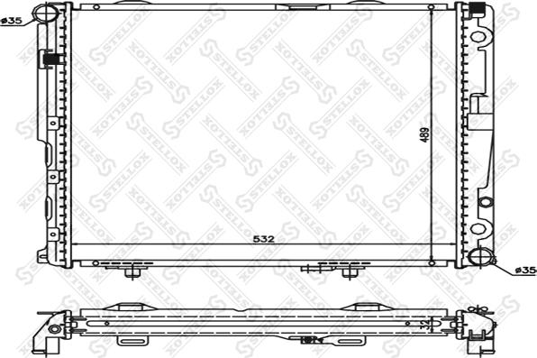 Stellox 10-25901-SX - Радиатор, охлаждане на двигателя vvparts.bg