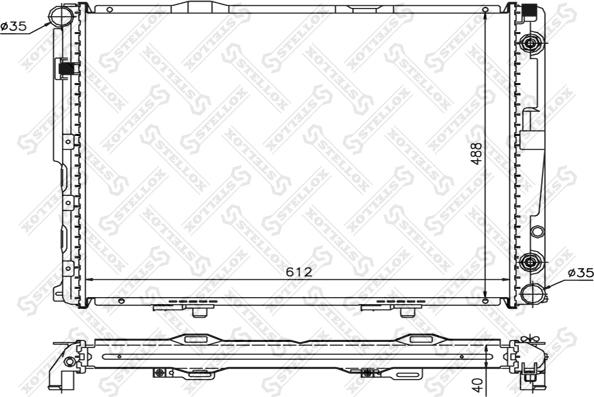 Stellox 10-25903-SX - Радиатор, охлаждане на двигателя vvparts.bg