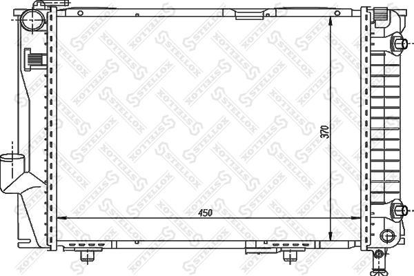 Stellox 10-25907-SX - Радиатор, охлаждане на двигателя vvparts.bg