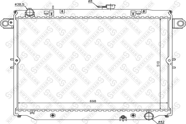 Stellox 10-25440-SX - Радиатор, охлаждане на двигателя vvparts.bg