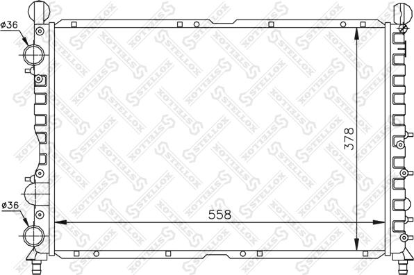 Stellox 10-25486-SX - Радиатор, охлаждане на двигателя vvparts.bg