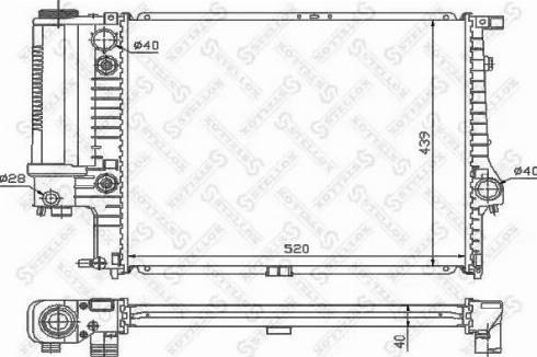 Stellox 10-25552-SX - Радиатор, охлаждане на двигателя vvparts.bg