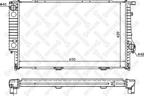 Stellox 10-25569-SX - Радиатор, охлаждане на двигателя vvparts.bg