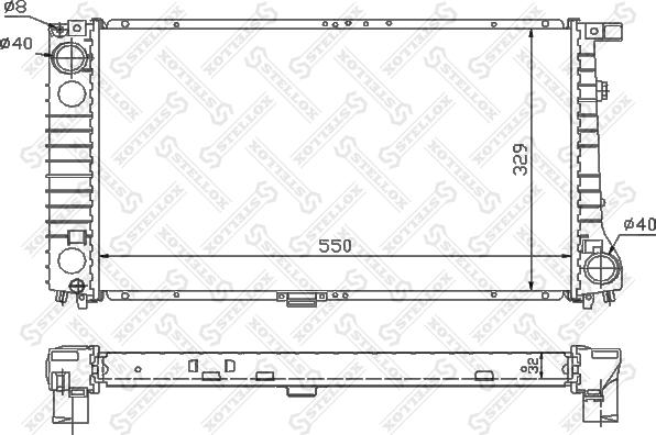 Stellox 10-25568-SX - Радиатор, охлаждане на двигателя vvparts.bg