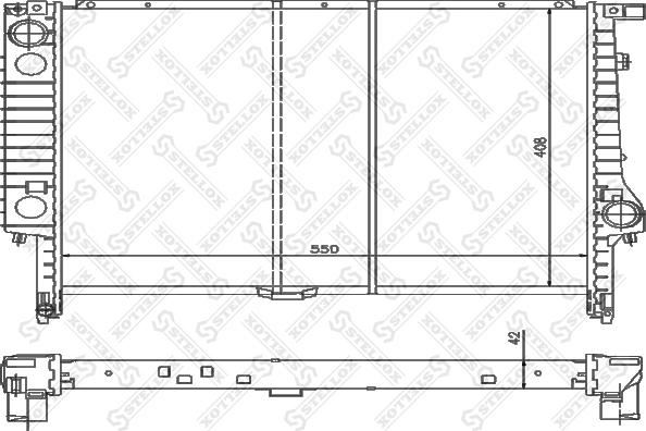 Stellox 10-25583-SX - Радиатор, охлаждане на двигателя vvparts.bg