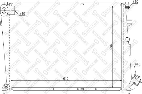 Stellox 10-25651-SX - Радиатор, охлаждане на двигателя vvparts.bg