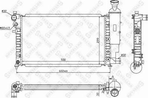 Stellox 10-25666-SX - Радиатор, охлаждане на двигателя vvparts.bg