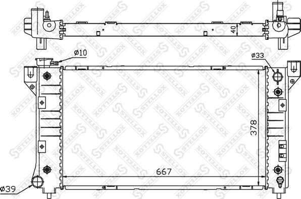 Stellox 10-25618-SX - Радиатор, охлаждане на двигателя vvparts.bg