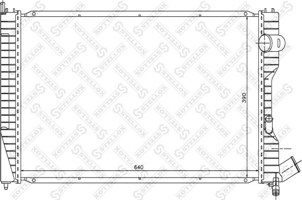 Stellox 10-25639-SX - Радиатор, охлаждане на двигателя vvparts.bg