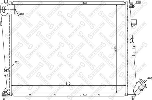 Stellox 10-25677-SX - Радиатор, охлаждане на двигателя vvparts.bg