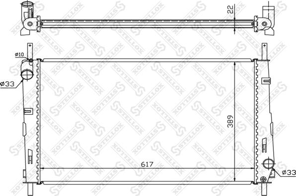 Stellox 10-25066-SX - Радиатор, охлаждане на двигателя vvparts.bg