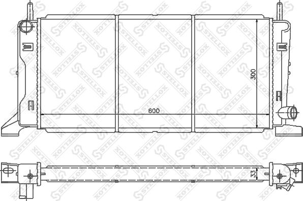 Stellox 10-25086-SX - Радиатор, охлаждане на двигателя vvparts.bg