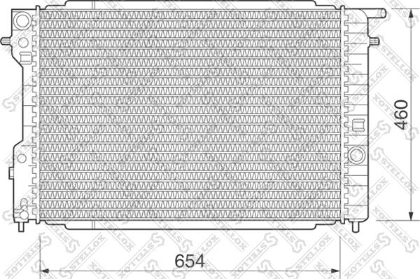 Stellox 10-25078-SX - Радиатор, охлаждане на двигателя vvparts.bg