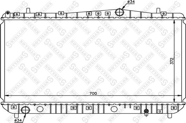 Stellox 10-25191-SX - Радиатор, охлаждане на двигателя vvparts.bg