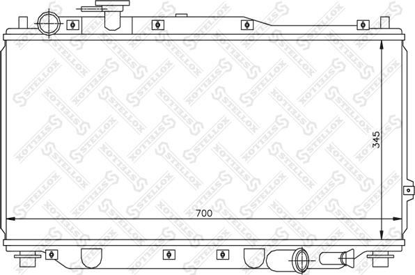 Stellox 10-25135-SX - Радиатор, охлаждане на двигателя vvparts.bg