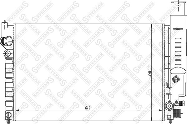 Stellox 10-25126-SX - Радиатор, охлаждане на двигателя vvparts.bg