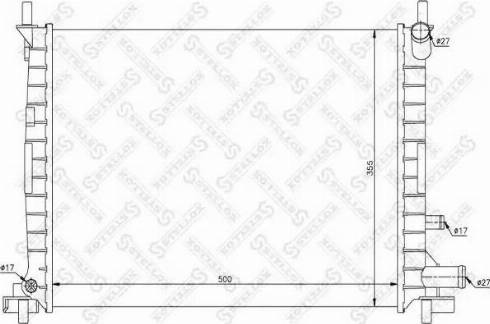 Stellox 10-25800-SX - Радиатор, охлаждане на двигателя vvparts.bg