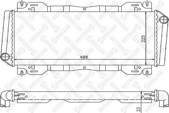 Stellox 10-25802-SX - Радиатор, охлаждане на двигателя vvparts.bg