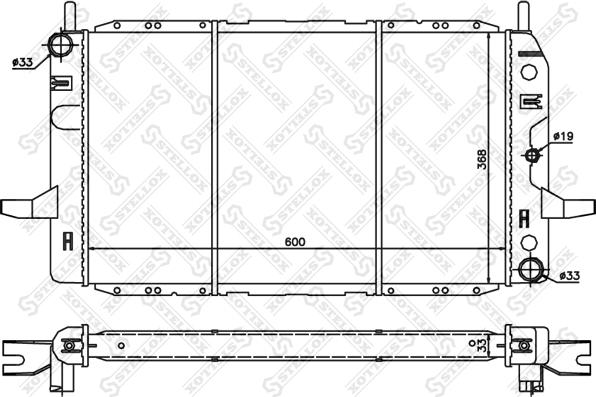 Stellox 10-25819-SX - Радиатор, охлаждане на двигателя vvparts.bg