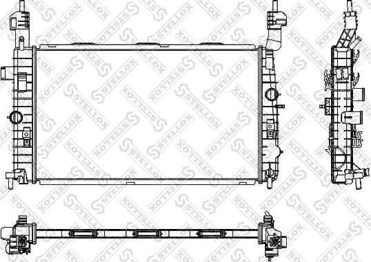 Stellox 10-25350-SX - Радиатор, охлаждане на двигателя vvparts.bg