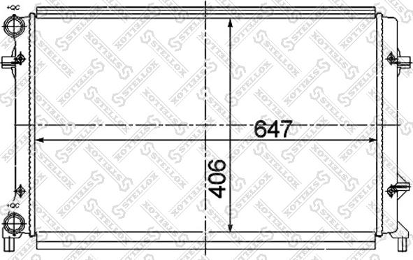 Stellox 10-25365-SX - Радиатор, охлаждане на двигателя vvparts.bg