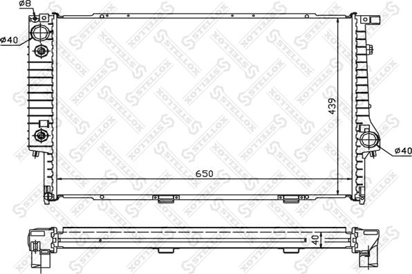 Stellox 10-25376-SX - Радиатор, охлаждане на двигателя vvparts.bg