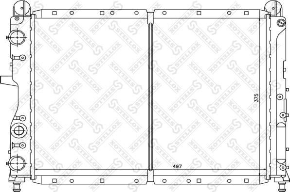 Stellox 10-25211-SX - Радиатор, охлаждане на двигателя vvparts.bg