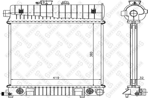 Stellox 10-25221-SX - Радиатор, охлаждане на двигателя vvparts.bg