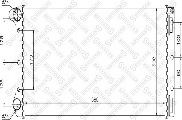 Stellox 10-25767-SX - Радиатор, охлаждане на двигателя vvparts.bg