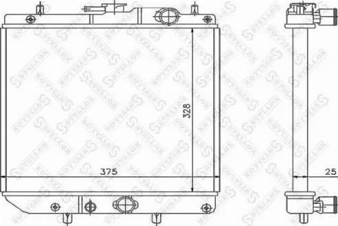 Stellox 10-25709-SX - Радиатор, охлаждане на двигателя vvparts.bg