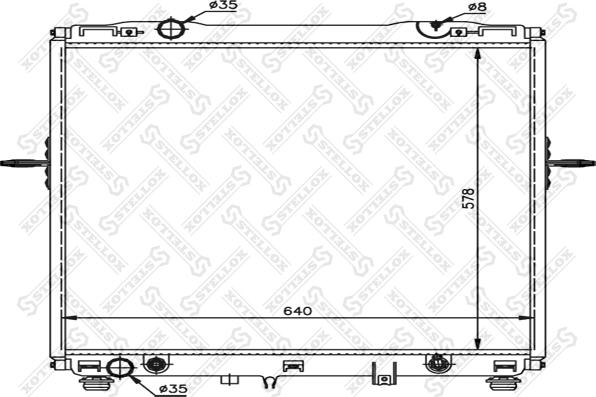 Stellox 10-26496-SX - Радиатор, охлаждане на двигателя vvparts.bg