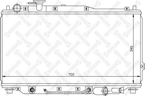 Stellox 10-26469-SX - Радиатор, охлаждане на двигателя vvparts.bg