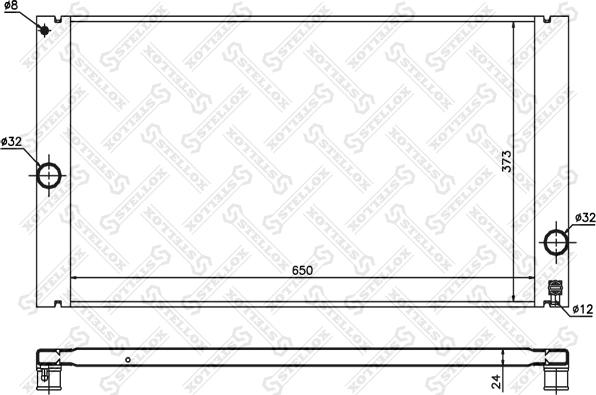 Stellox 10-26463-SX - Радиатор, охлаждане на двигателя vvparts.bg