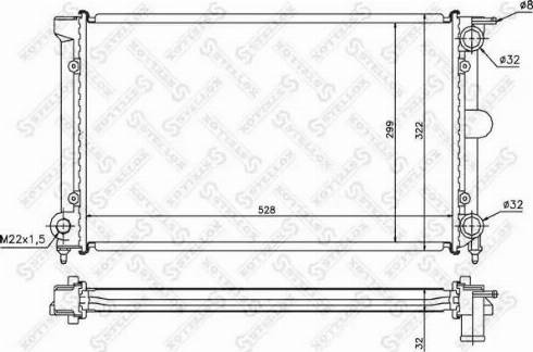 Stellox 10-26409-SX - Радиатор, охлаждане на двигателя vvparts.bg