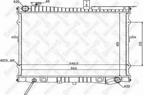 Stellox 10-26476-SX - Радиатор, охлаждане на двигателя vvparts.bg