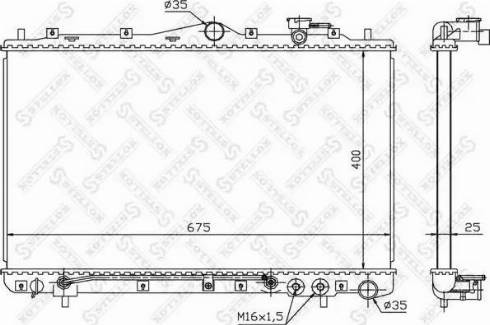 Stellox 10-26526-SX - Радиатор, охлаждане на двигателя vvparts.bg