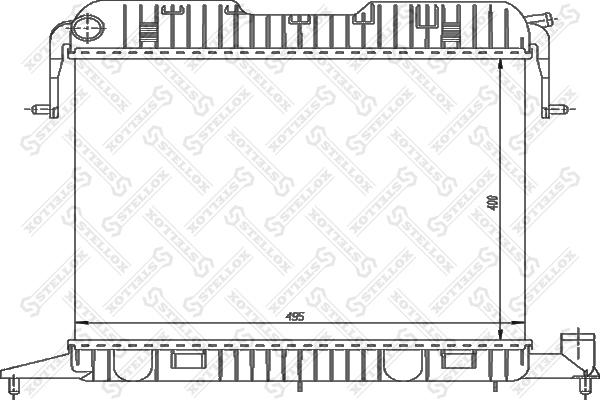 Stellox 10-26006-SX - Радиатор, охлаждане на двигателя vvparts.bg