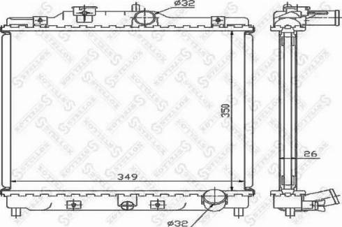 Stellox 10-26081-SX - Радиатор, охлаждане на двигателя vvparts.bg