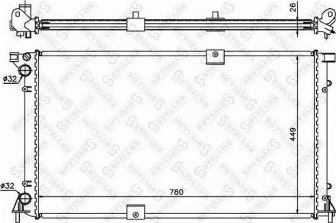 Stellox 10-26181-SX - Радиатор, охлаждане на двигателя vvparts.bg